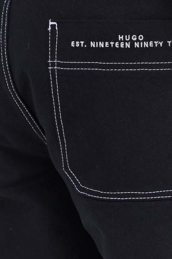 HUGO spodnie bawełniane czarny 50505863