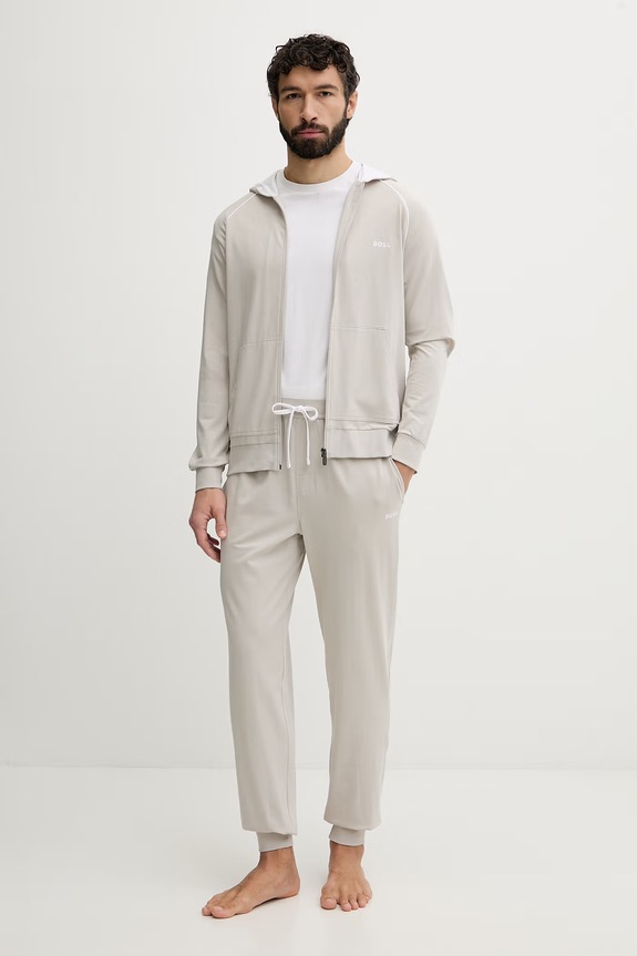 BOSS lounge alsó férfi pamut elasztánnal Mix&Match Pants 50515305 bézs SS26