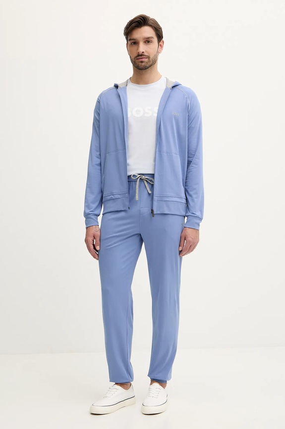 BOSS lounge alsó férfi pamut elasztánnal Mix&Match Pants 50515305 kék SS26