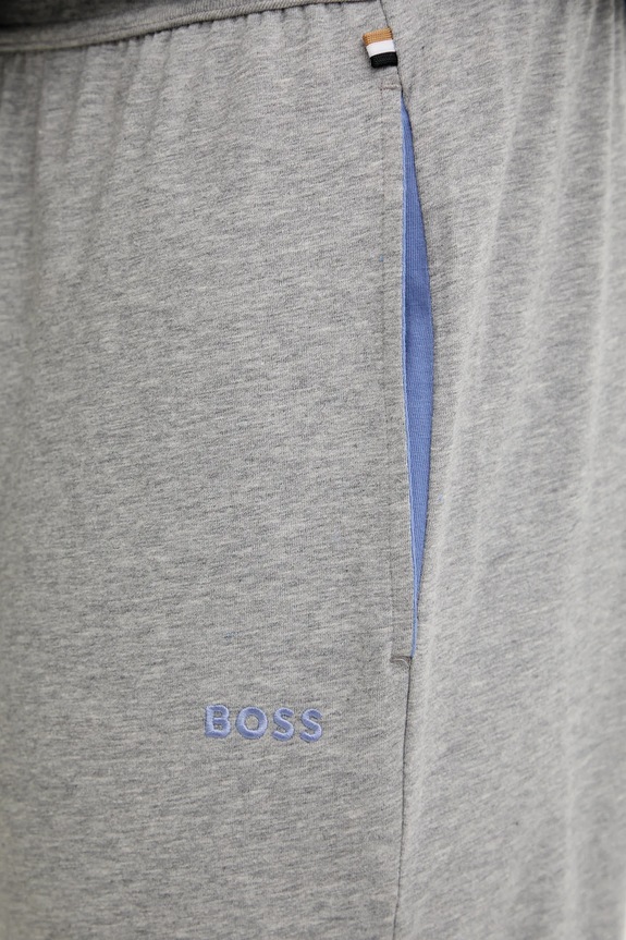BOSS Lounge alsó férfi pamut elasztánnal Mix&Match Pants szürke 50515305