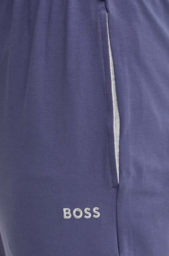 BOSS loungewear kalhoty pánské bavlněné s elastanem Mix&Match Pants modrá 50515305