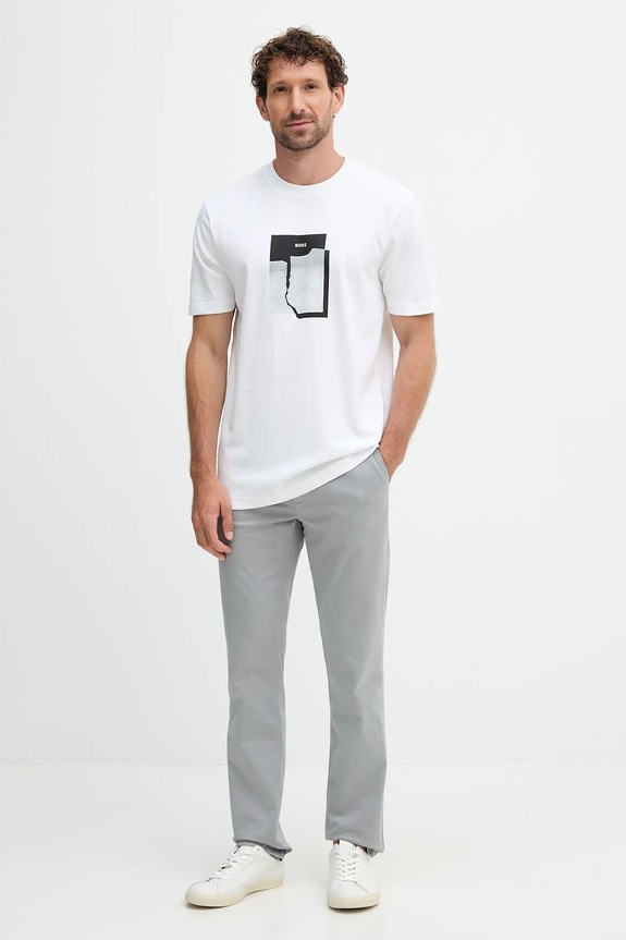 BOSS Orange pantaloni Chino_slim 50510933 gri AA00