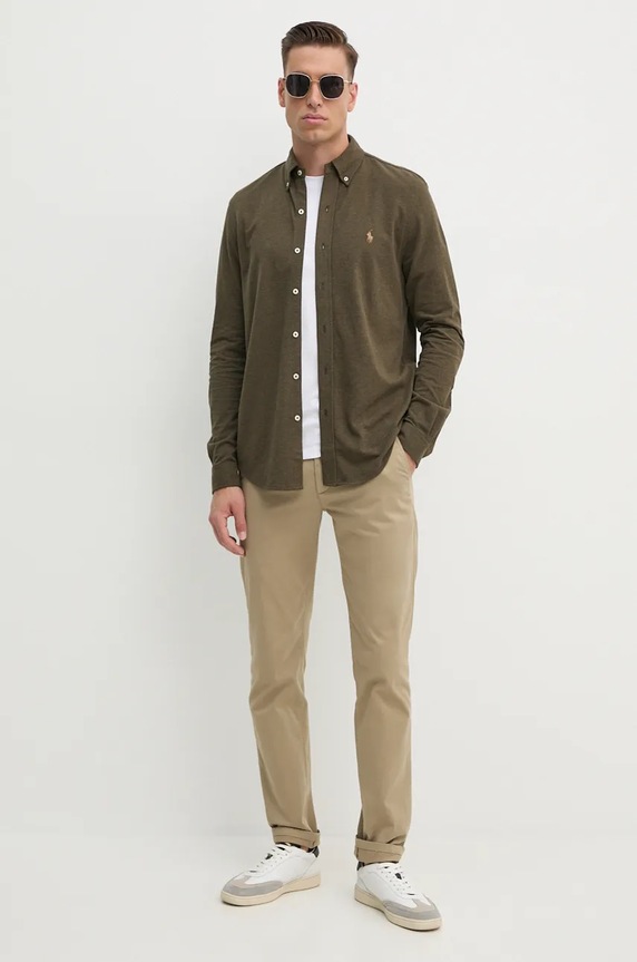 Nohavice BOSS Orange Chino_slim 50510933 béžová AA00
