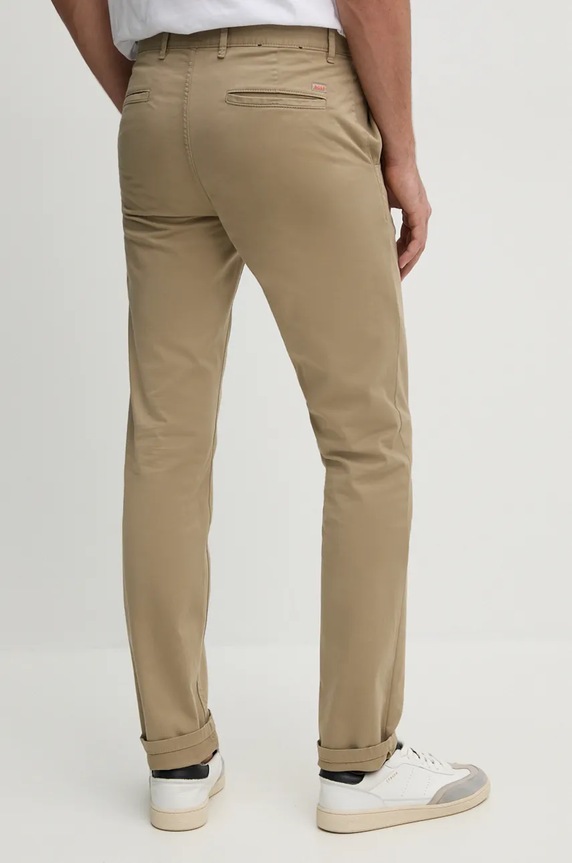 Oblečenie Nohavice BOSS Orange Chino_slim 50510933 béžová