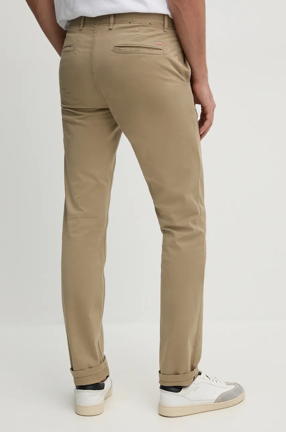 Oblečenie Nohavice BOSS Orange Chino_slim 50510933 béžová