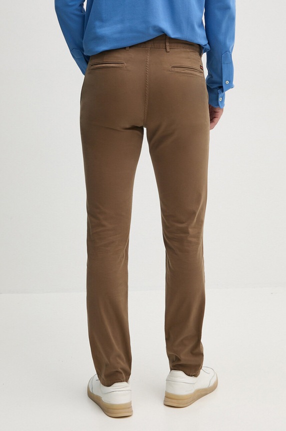 Odzież BOSS Orange spodnie Chino_slim 50510933 brązowy
