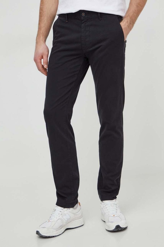BOSS Orange pantaloni Chino_slim chinos negru 50510933