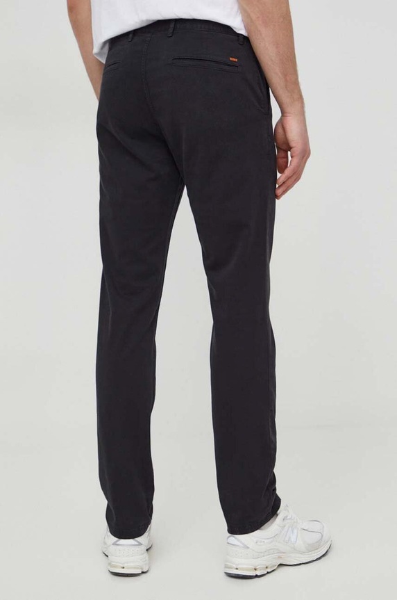 Îmbrăcăminte BOSS Orange pantaloni Chino_slim 50510933 negru