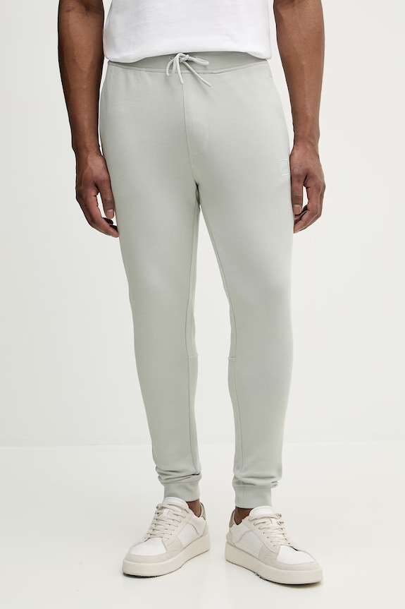 BOSS Orange pantaloni de trening din bumbac verde 50509303