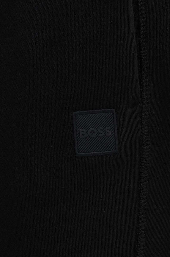 BOSS Orange pantaloni de trening din bumbac Sestart negru 50509303