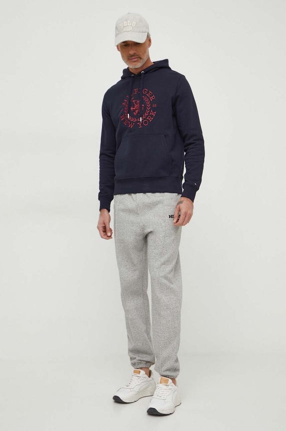 Παντελόνι φόρμας Tommy Hilfiger MW0MW33656 γκρί SS24