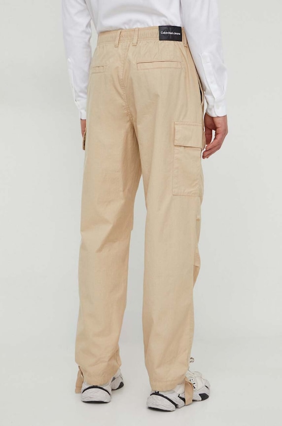 Îmbrăcăminte Calvin Klein Jeans pantaloni de bumbac J30J324692 bej