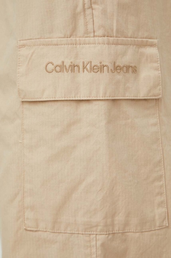 Calvin Klein Jeans pantaloni de bumbac J30J324692 bej