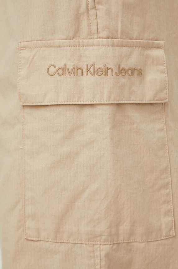 Calvin Klein Jeans pantaloni de bumbac J30J324692 bej