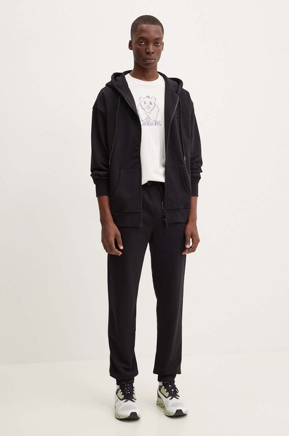 Iceberg spodnie dresowe B021.6317 czarny AW24
