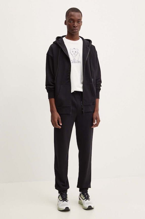 Iceberg spodnie dresowe B021.6317 czarny AW24