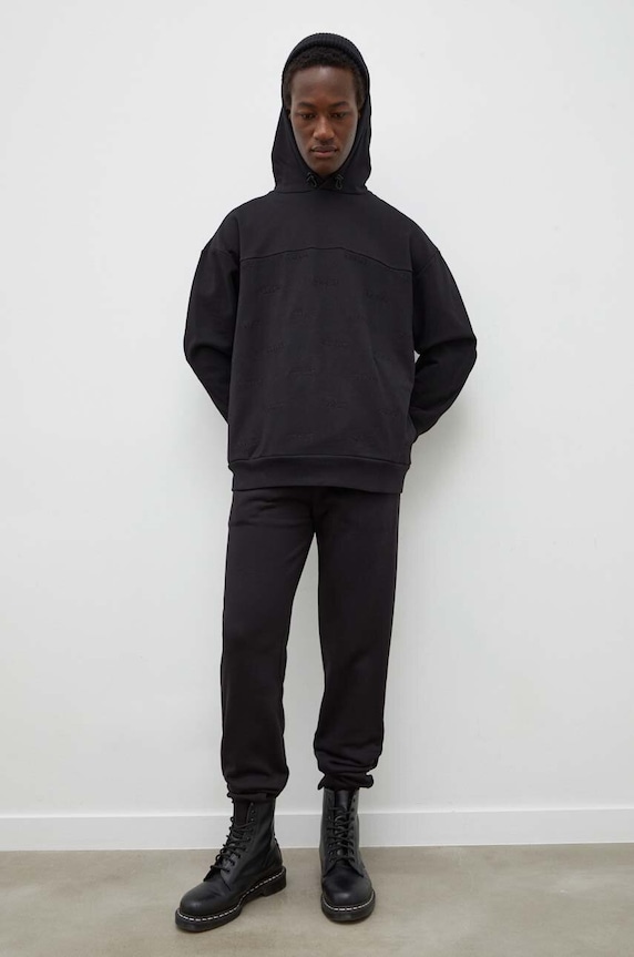 Iceberg spodnie dresowe B021.6317 czarny AW24