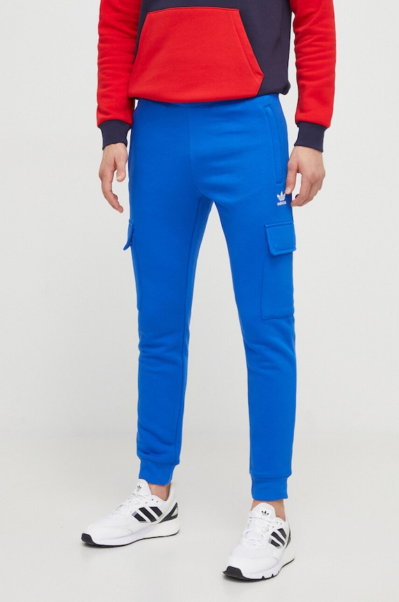 adidas Originals spodnie dresowe dzianina niebieski IP2758