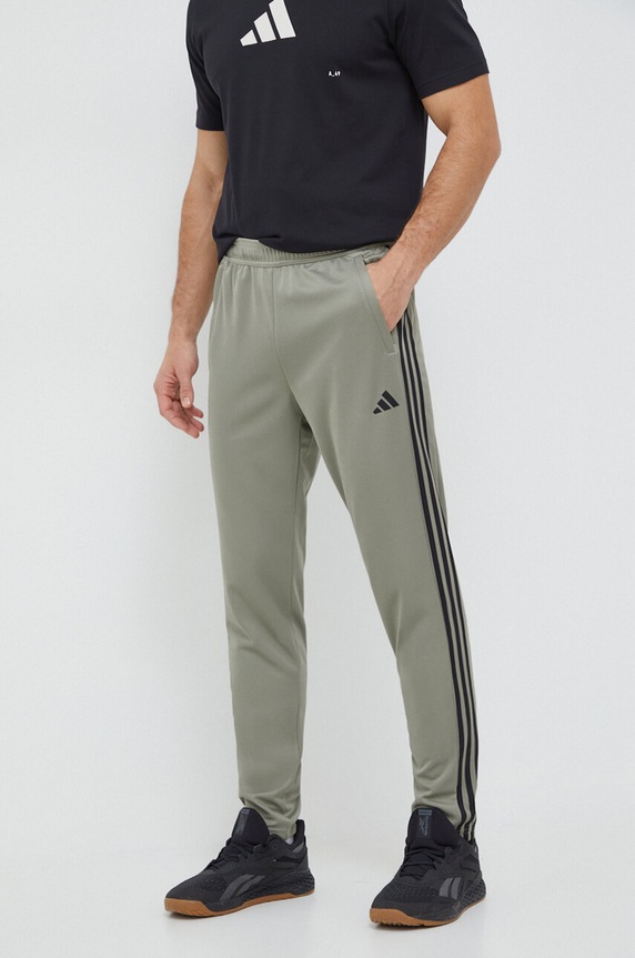Παντελόνι προπόνησης adidas Performance Training Essentials Base Shadow Original Training Essentials Base πλεκτό ύφασμα γκρί IT5412