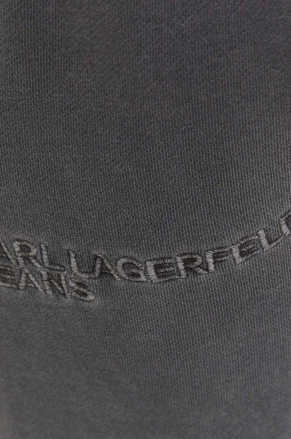 Karl Lagerfeld Jeans pantaloni de trening din bumbac gri 240D1002