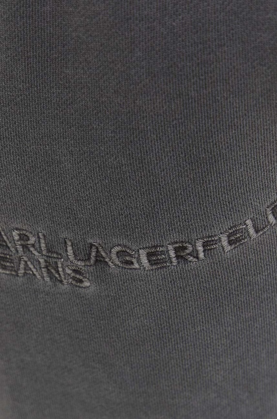 Karl Lagerfeld Jeans pantaloni de trening din bumbac gri 240D1002