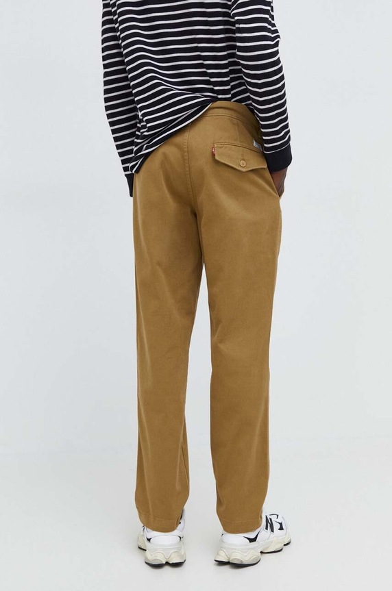 Îmbrăcăminte Levi's pantaloni chinos bărbați bumbac A5753 galben