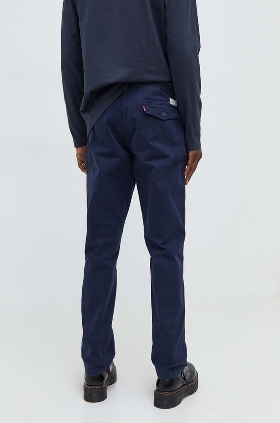 Oblečení Levi's chino kalhoty pánské bavlněné A5753 námořnická modř