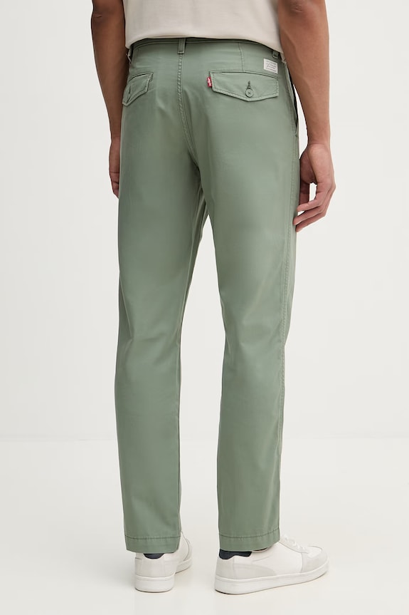 Oblečenie Levi's nohavice chinos pánske bavlnené A5753 zelená