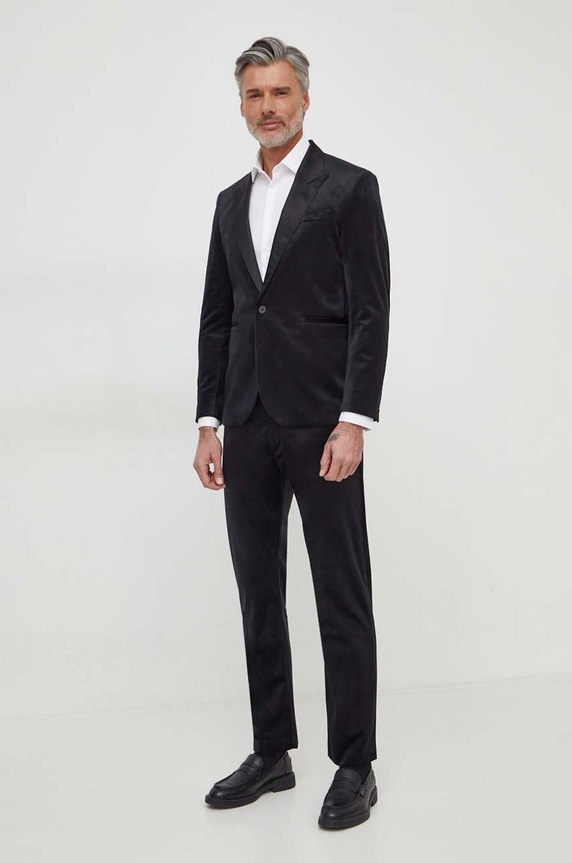 Sisley spodnie 42QJSF041 czarny SS24