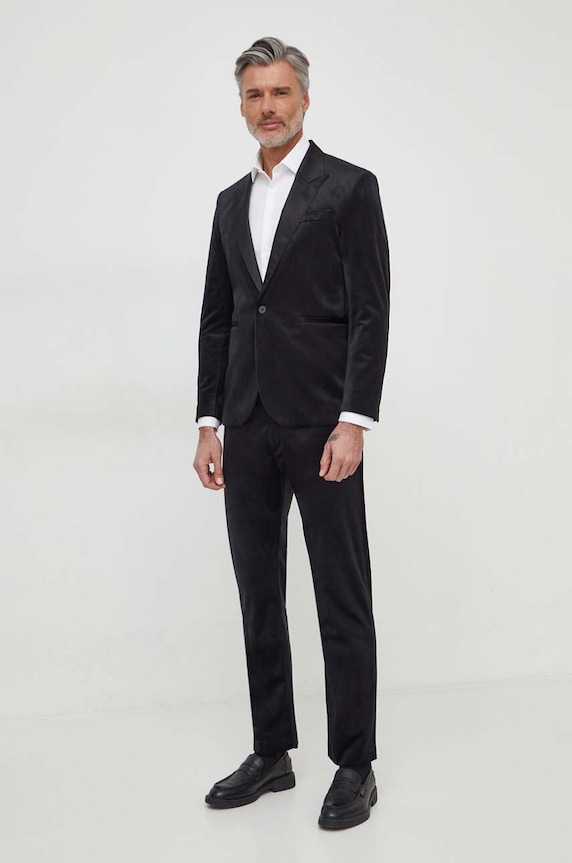 Sisley spodnie 42QJSF041 czarny SS24