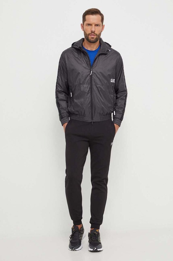 Spodnji del trenirke EA7 Emporio Armani 3DPP77.PJUEZ črna SS24