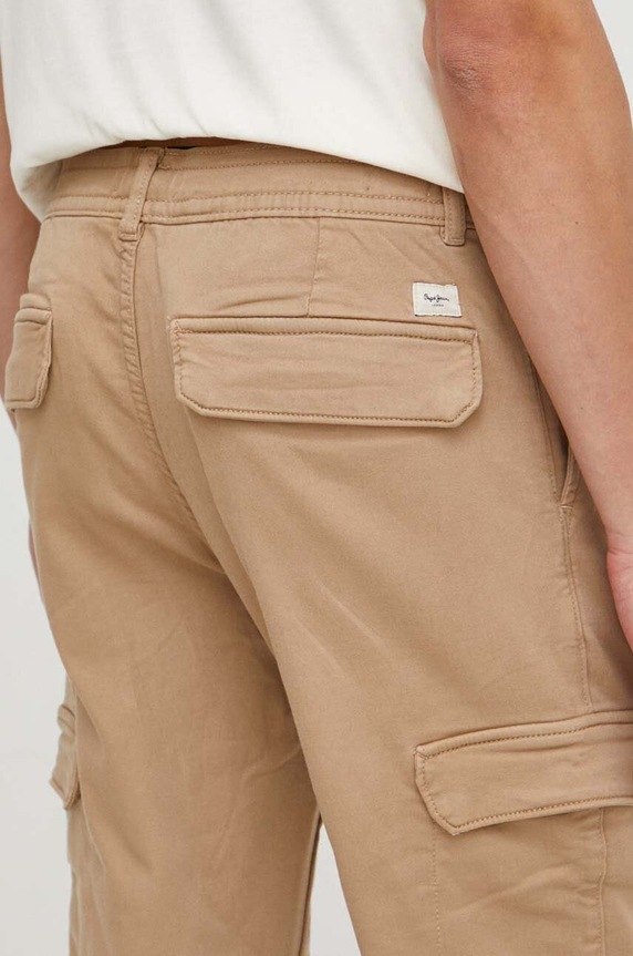 Pepe Jeans spodnie GYMDIGO CARGO PANT beżowy PM211652