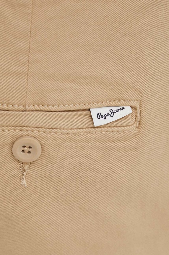 Pepe Jeans spodnie SLIM CHINO beżowy PM211655