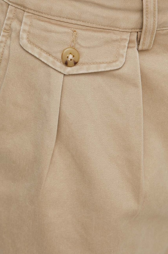 Βαμβακερό παντελόνι Polo Ralph Lauren μπεζ 710850209