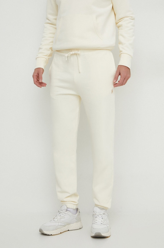 Βαμβακερό παντελόνι Polo Ralph Lauren βαμβάκι μπεζ 710916699