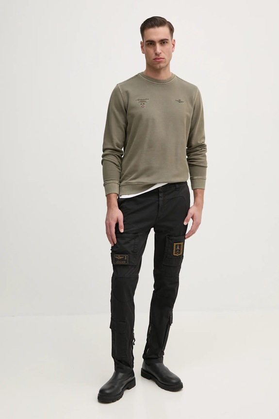 Aeronautica Militare pantaloni PA1387CT1493 nero SS25