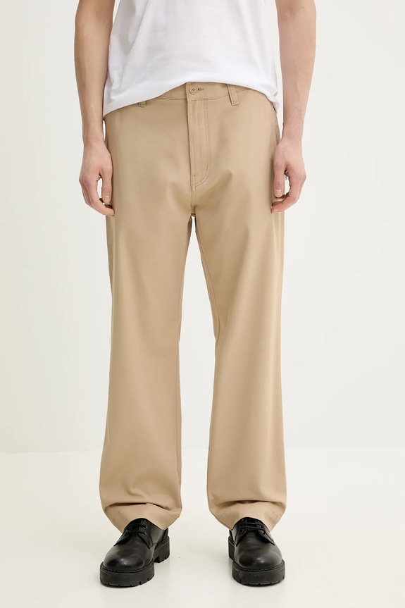 Hugo Blue spodnie z elastanem beżowy 50511260