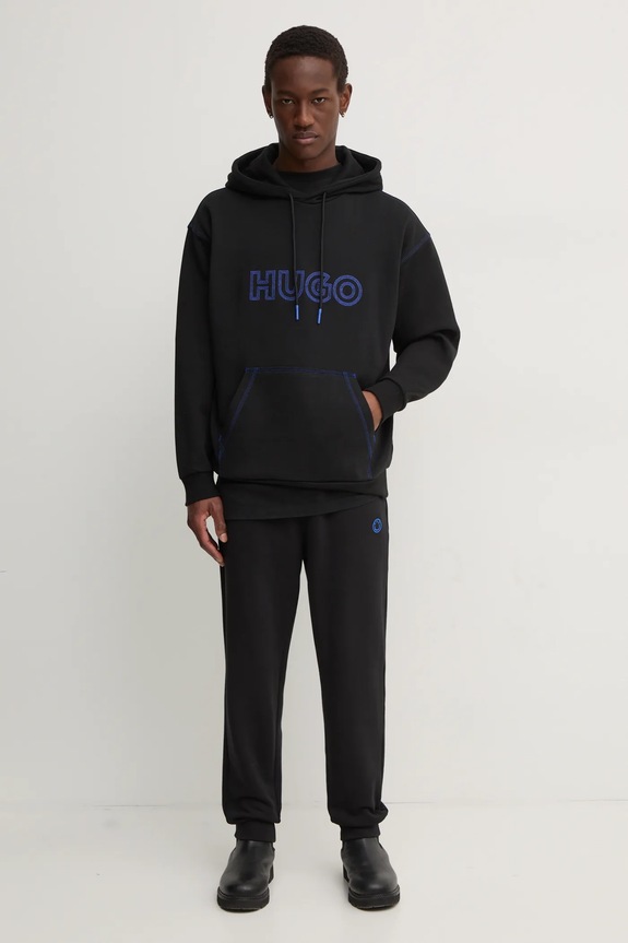Bavlnené tepláky Hugo Blue Nompio 50522360 čierna AW25