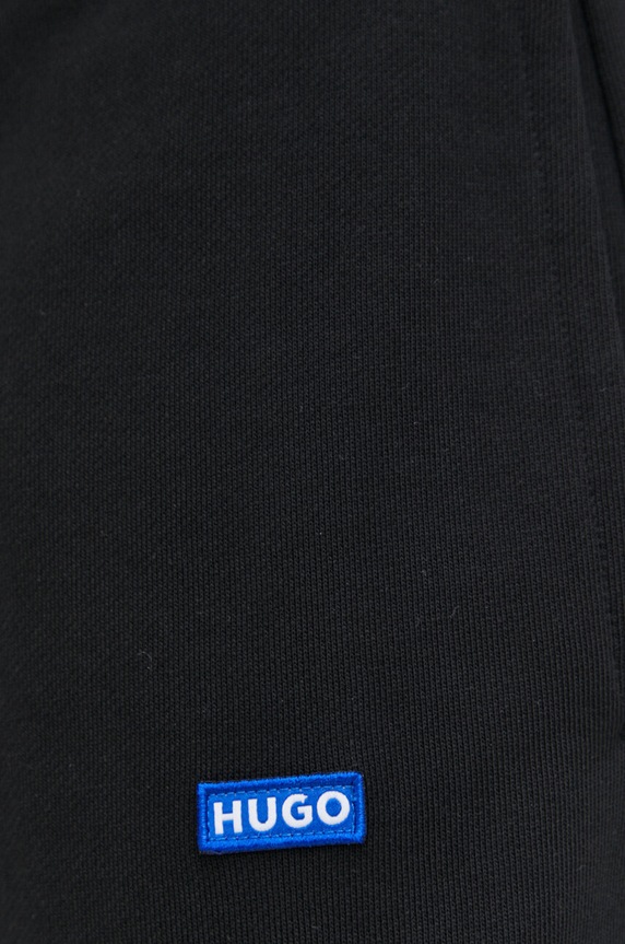HUGO Blue spodnie dresowe męskie bawełniane Napin czarny 50522372