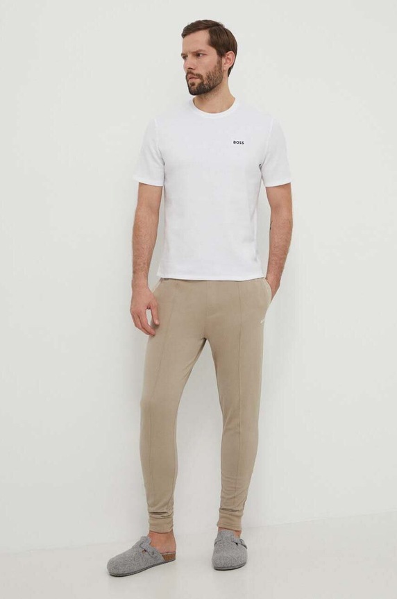 BOSS melegítőnadrág 50515166 bézs SS24