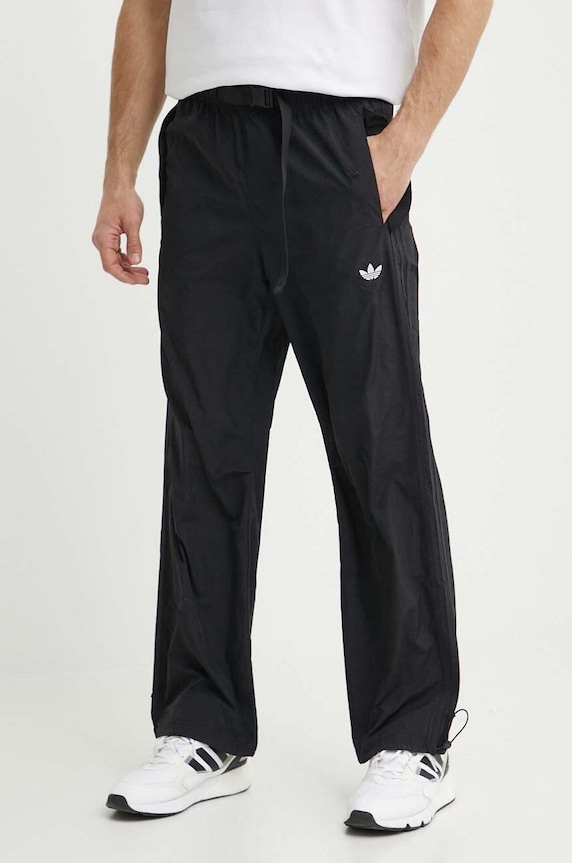 Tepláky adidas Originals látka čierna IS0188