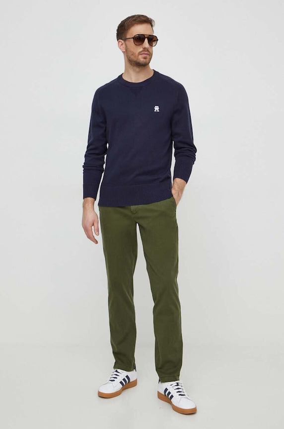 United Colors of Benetton spodnie 49QGUF03Q zielony AA00