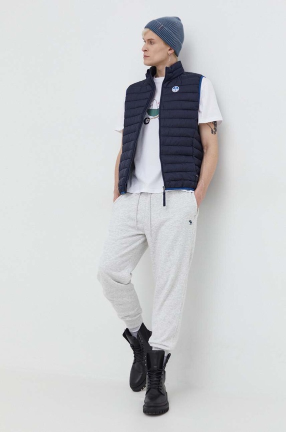 Παντελόνι φόρμας Abercrombie & Fitch KI134.4023.112 γκρί SS24