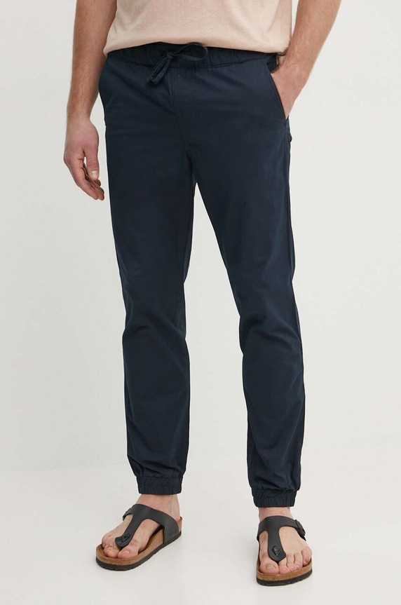 Pepe Jeans spodnie PULL ON CUFFED SMART PANTS z elastanem granatowy PM211687