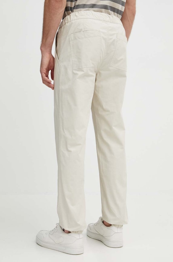 Odzież Pepe Jeans spodnie PULL ON CUFFED SMART PANTS PM211687 beżowy