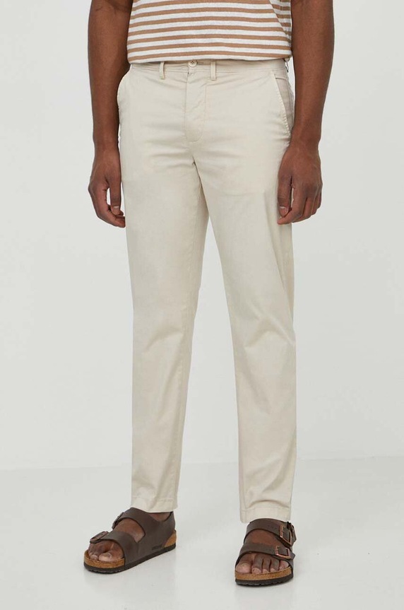 Pepe Jeans spodnie SLIM CHINO 2 tkanina beżowy PM211699