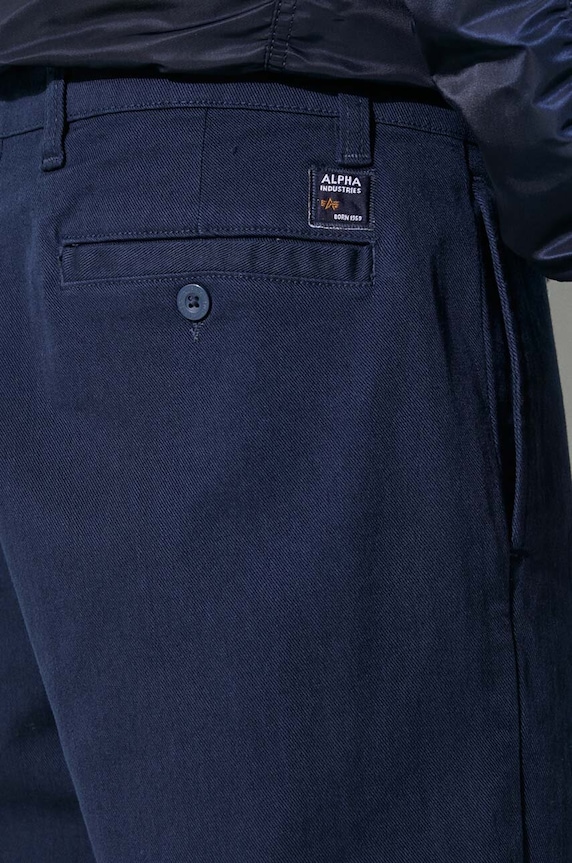 Nohavice Alpha Industries Chino tmavomodrá 146203