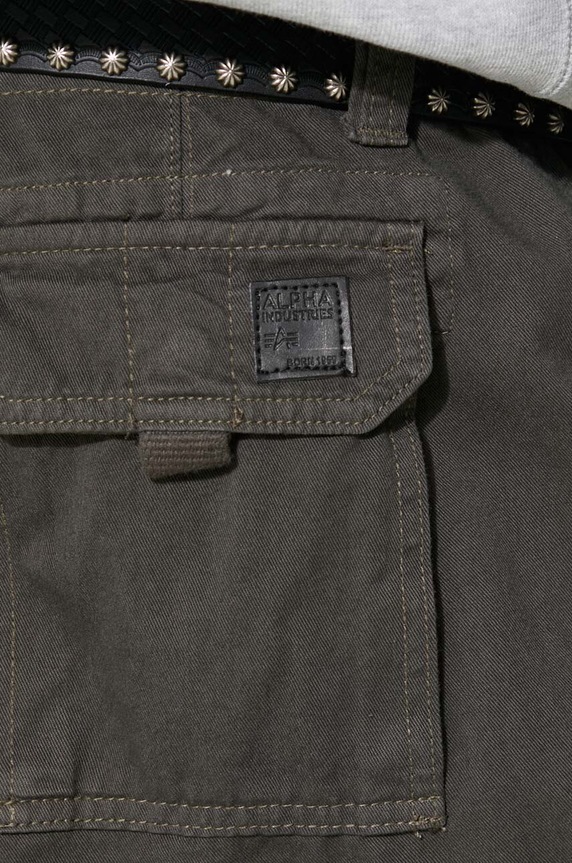 Alpha Industries pantaloni in cotone Jet Pant grigio 101212