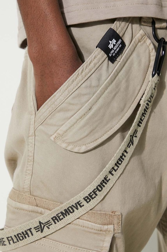 Alpha Industries trousers Utility Pant beige 128202