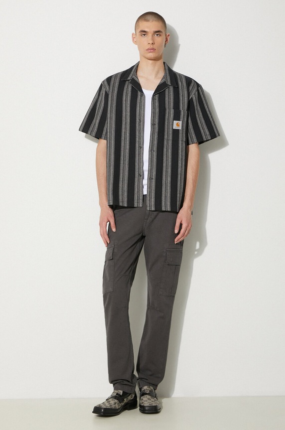 Pamučne hlače Alpha Industries Agent Pant 158205 siva SS25